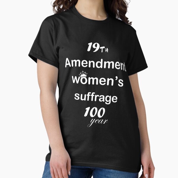 Vista previa del artículo con la obra «19a Enmienda sufragio femenino 100 años», diseñado y vendido por DorgamJo.