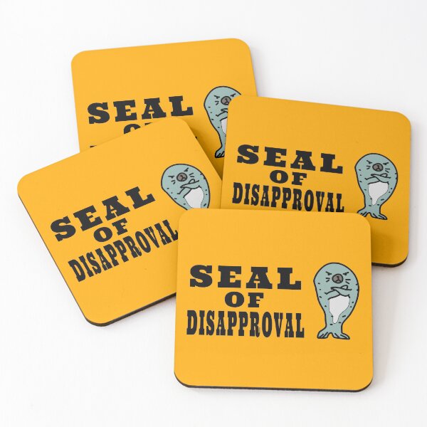 Item preview, Seal of Disapproval amazing grumpy seal funny design  designed and sold by thebaronart.