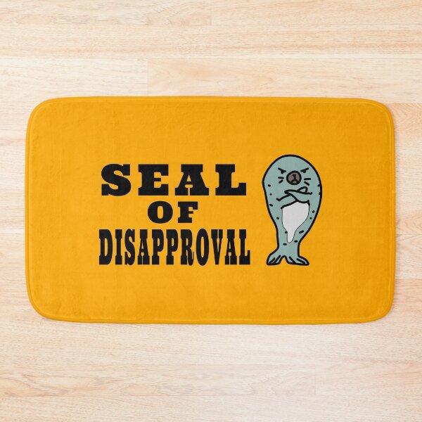 Item preview, Seal of Disapproval amazing grumpy seal funny design  designed and sold by thebaronart.