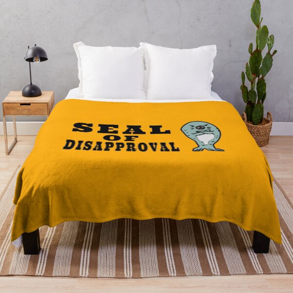 Item preview, Seal of Disapproval amazing grumpy seal funny design designed and sold by thebaronart.