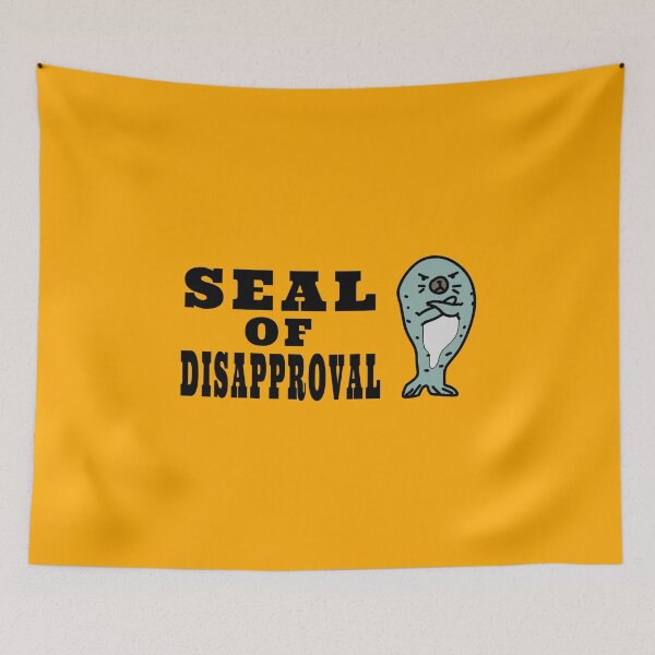 Item preview, Seal of Disapproval amazing grumpy seal funny design  designed and sold by thebaronart.