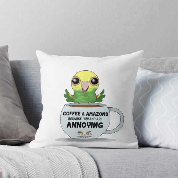 Item preview, Coffee & Double Yellow-Headed Amazons! designed and sold by HappyWings.