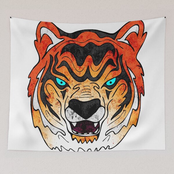 Item preview, Tiger head illustration designed and sold by friendly-fox.