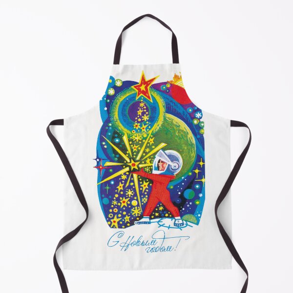 Item preview, Soviet New Year Space Christmas Soviet poster designed and sold by ArtFay.