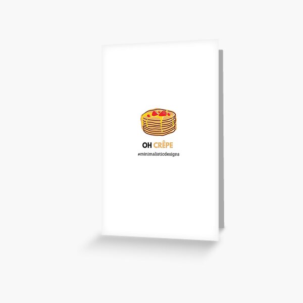 Vista previa del artículo con la obra «OH CREPE», diseñado y vendido por MDclothingshop.