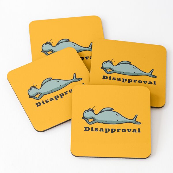 Item preview, Seal of Disapproval amazing grumpy laying seal funny design  designed and sold by thebaronart.