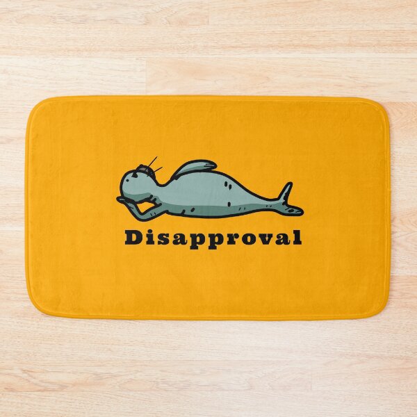 Item preview, Seal of Disapproval amazing grumpy laying seal funny design  designed and sold by thebaronart.