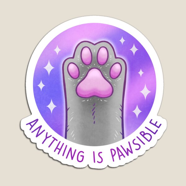 Item preview, Anything is Pawsible designed and sold by kattvalk.