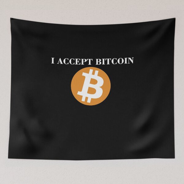 Item preview, I Accept Bitcoin designed and sold by AeroAstro.