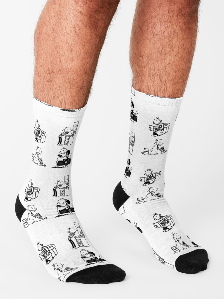 Wimpy Kid 4 states of Greg Heffley Socks sold by Barge Joann