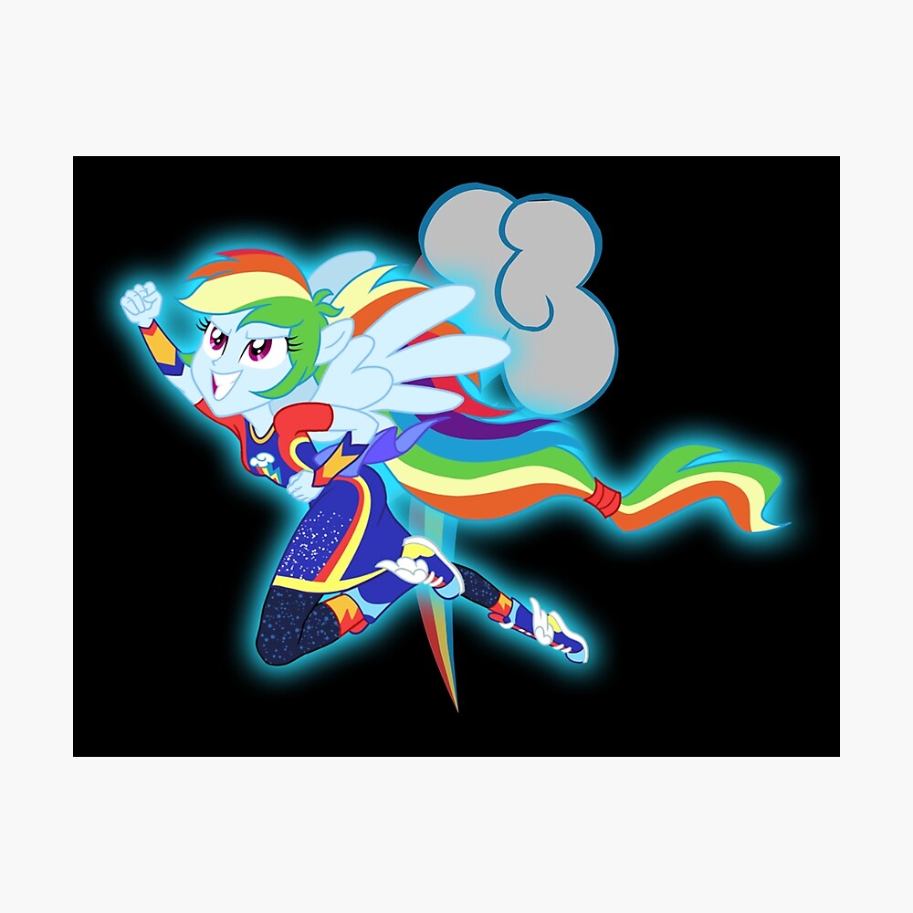 Pony Up Rainbow Dash Poster For Sale By Hannahmander Redbubble