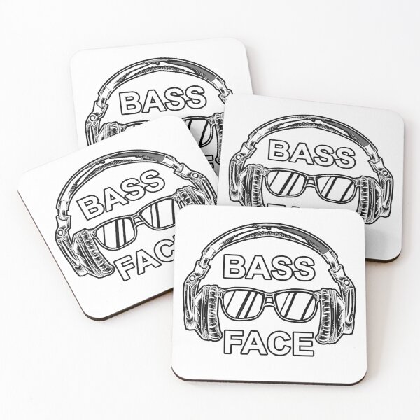 Item preview, Drum and Bass Face - Cool Headphones - Drum and Bass - White Monochrome designed and sold by NoMatterLab.