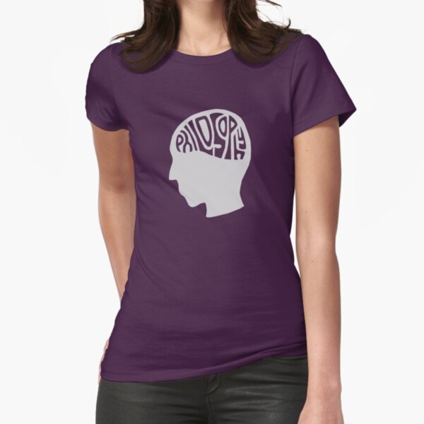 This is Your Brain on Thinking (Color: Intellectual Grey) Fitted T-Shirt