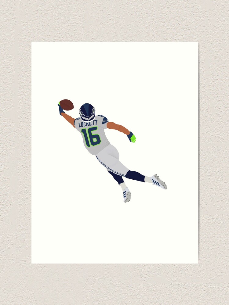 Rinkha Tyler Lockett Football Paper Poster Seahawks Women's T-Shirt