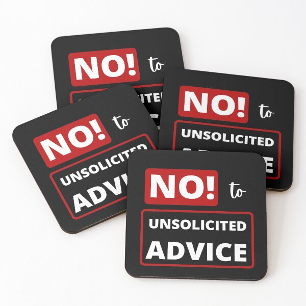 Item preview, No To Unsolicited Advice / Antianeira designed and sold by Antianeira.