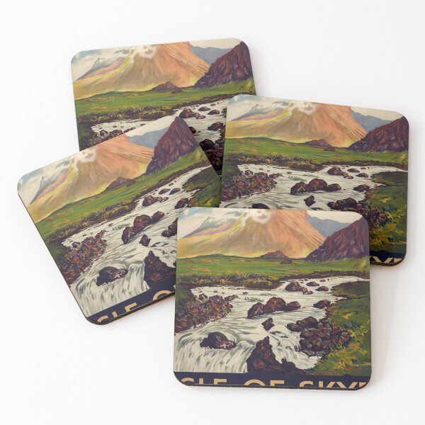 Item preview, retro classic Isle of Skye poster designed and sold by CorasPosters.