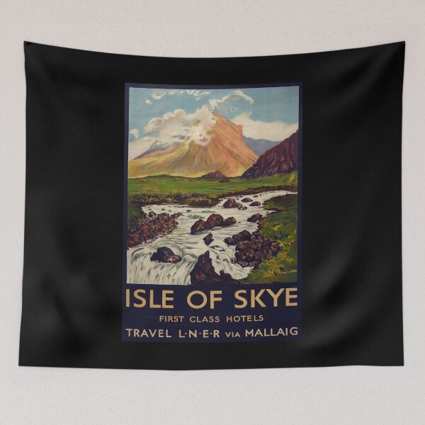 Item preview, retro classic Isle of Skye poster designed and sold by CorasPosters.