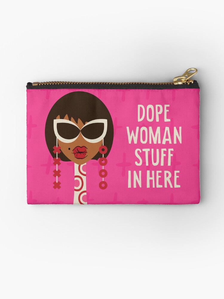 Thumbnail 1 of 4, Zipper Pouch, Dope Woman Stuff In Here designed and sold by 6256design.