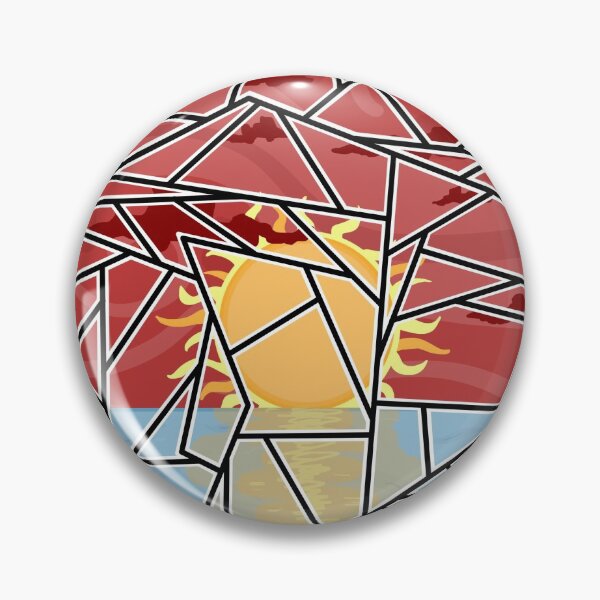 Item preview, Shatter Style Red Sunset Over Ocean designed and sold by ActuallyAntag.