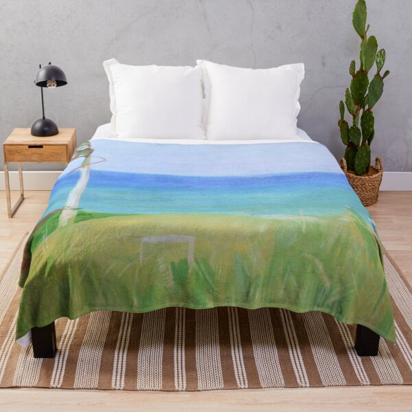 Item preview, Fine Art Painting of Ocean Side Landscape On A Windy Day designed and sold by Jermain Robinson.