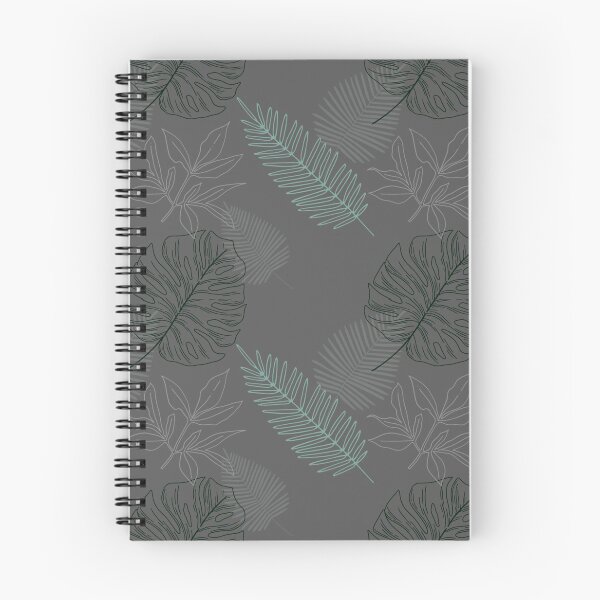 Item preview, Dark Gray and Teal Foliage Pattern  designed and sold by Zurickdesigns.