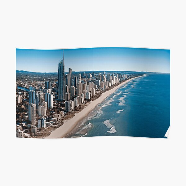Gold Coast Australia Aerial View Poster