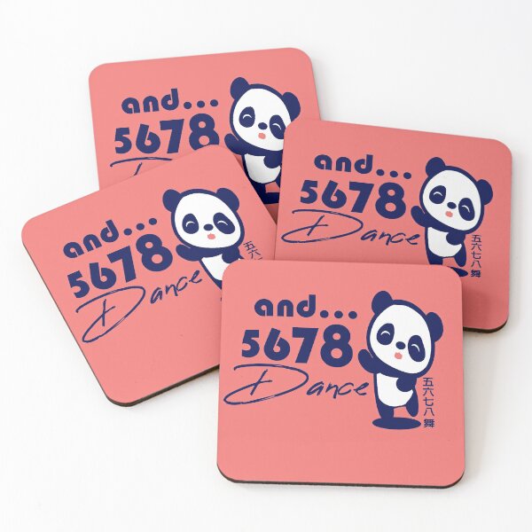 Item preview, 5678 and Dance Chinese characters 五六七八舞 panda navy designed and sold by Kudos5678.