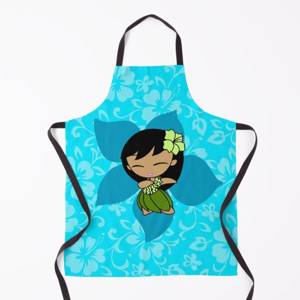 Item preview, Aloha Honeys Hawaiian Hibiscus Hula Girl - Turquoise designed and sold by DriveIndustries.