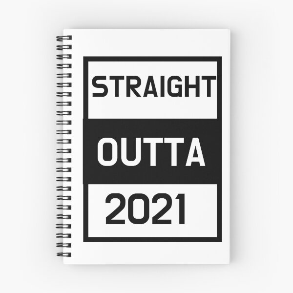 Item preview, White Straight Outta 2021 designed and sold by DamaliePierre.