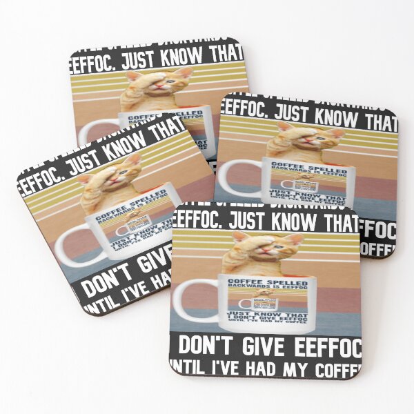 Item preview, cat coffee backwards spells designed and sold by Eric Shields.