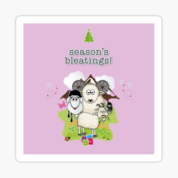 Season's Bleatings Sticker