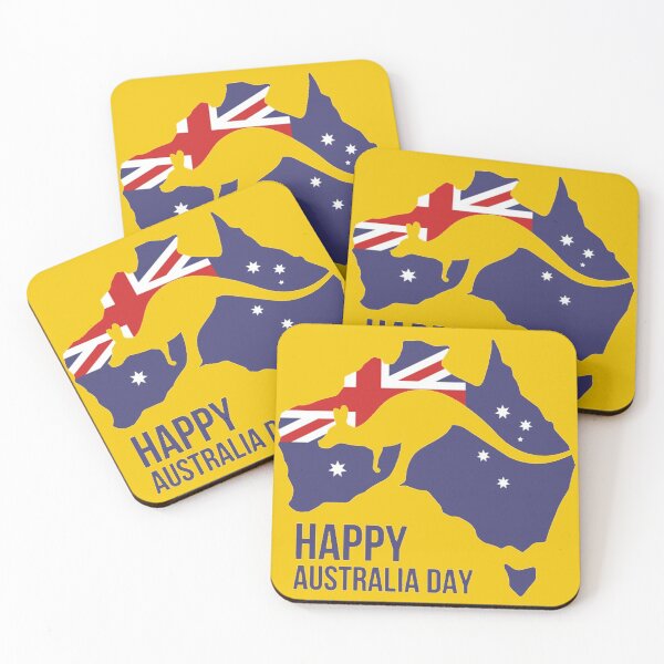 Item preview, HAPPY AUSTRALIA DAY - T SHIRT designed and sold by JMPrint.