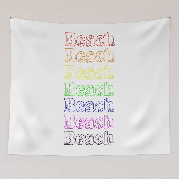 Artikelvorschau, Strand Regenbogen entworfen und verkauft von Crystalsgraphix.