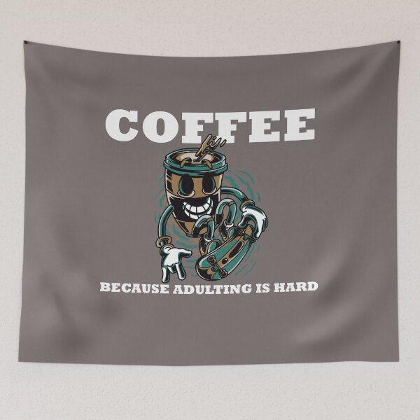 Item preview, Coffee because adulting is hard designed and sold by Arinom.