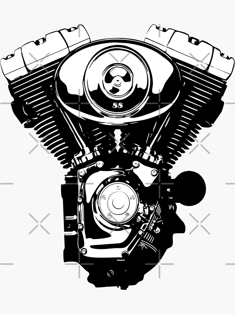 harley v twin motor