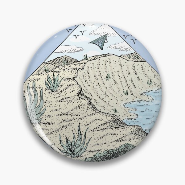 Item preview, Coastal Sand Dunes Landscape with Hanglider designed and sold by OwenJaneArt.