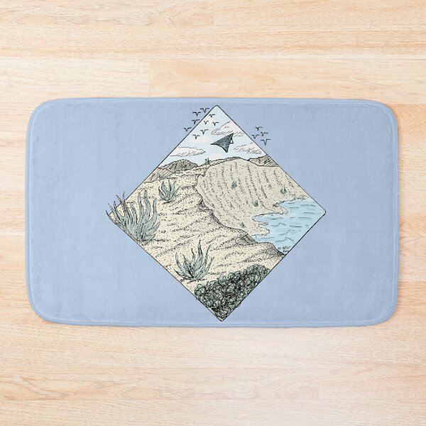 Item preview, Coastal Sand Dunes Landscape with Hanglider designed and sold by OwenJaneArt.