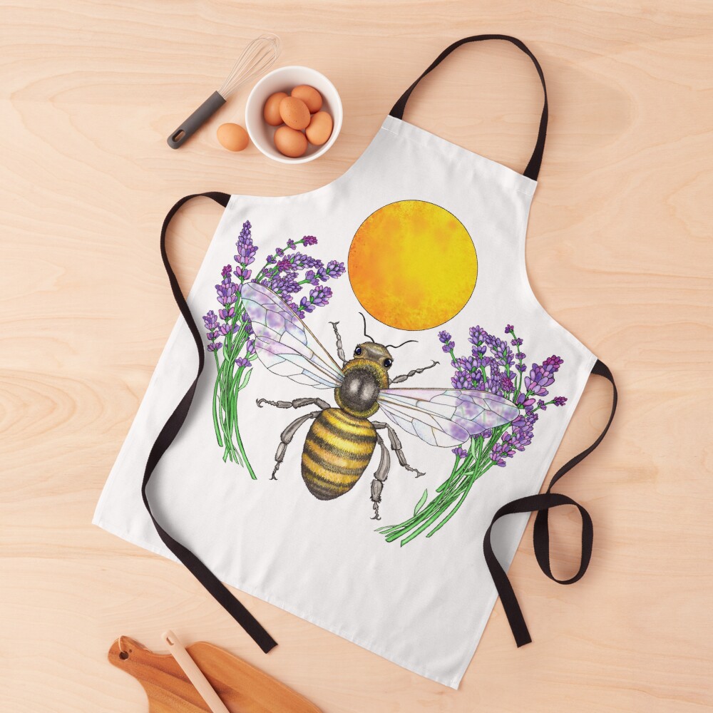 Full Moon Honey Bee Apron