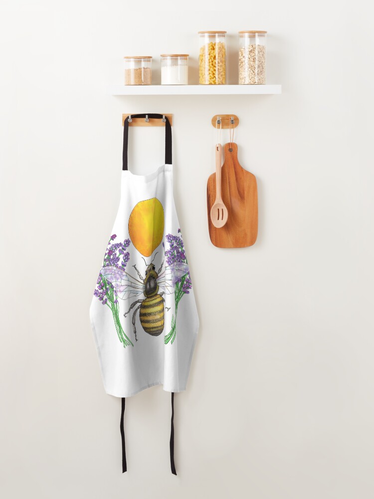 Alternate view of Full Moon Honey Bee Apron