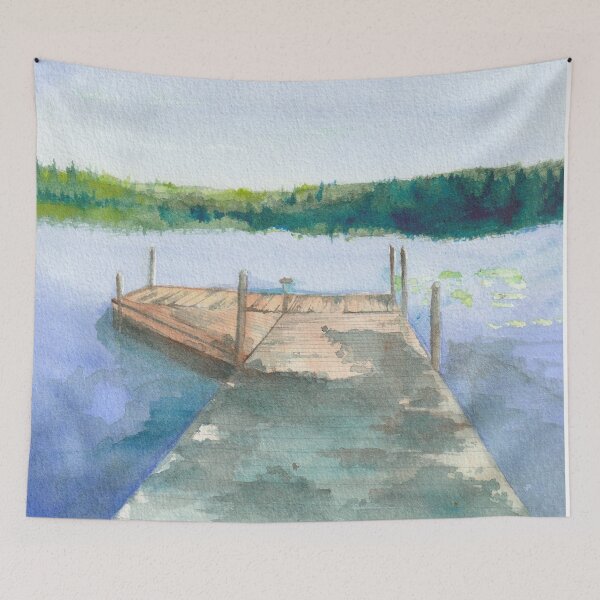 Item preview, Morning Dock Lake View designed and sold by Derek Wallace.
