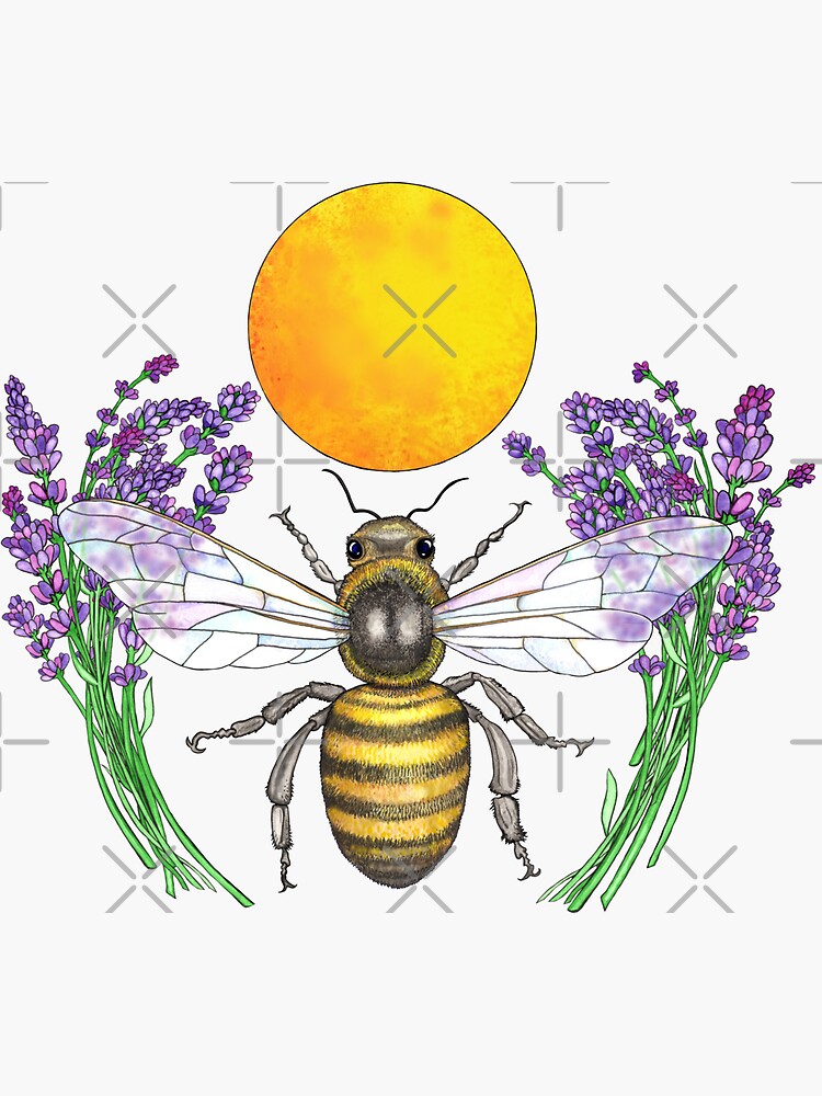 Full Moon Honey Bee by junebugscorner