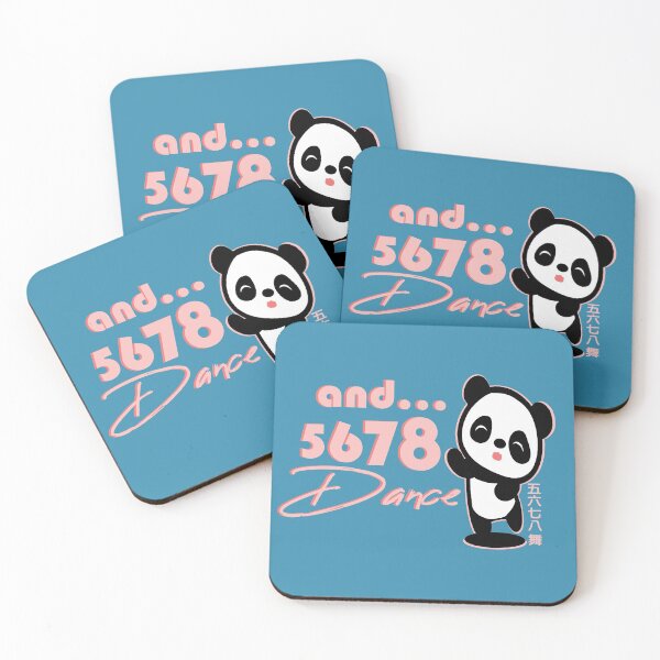 Item preview, 5678 and Dance Chinese characters 五六七八舞 panda Pink designed and sold by Kudos5678.