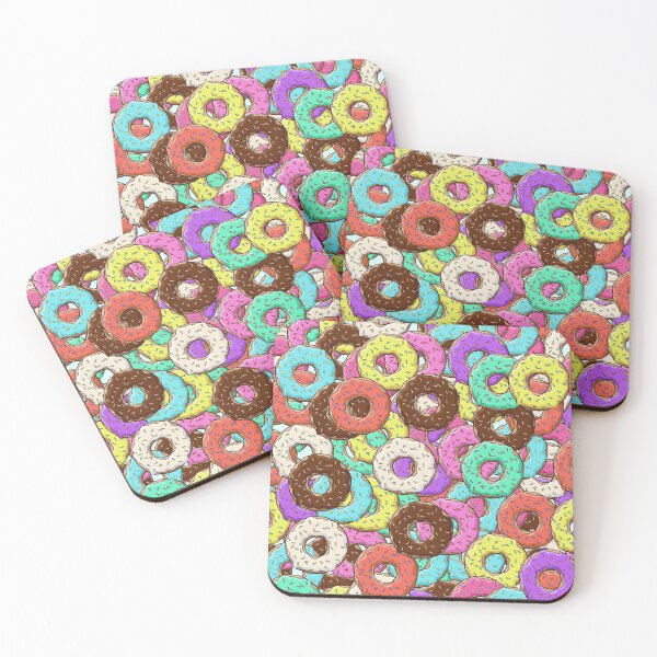 Item preview, so many donuts. multicolored donuts with various glaze designed and sold by unicat5.