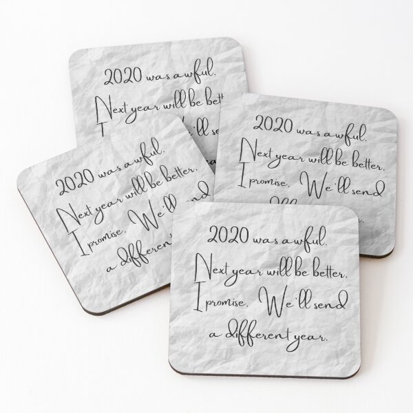 Item preview, 2020 was awful. Next year will be better, I promise.  We'll send a different year - JaJa - Cursive Mountain - Original by Boo-da-chay designed and sold by Boo-da-chay.