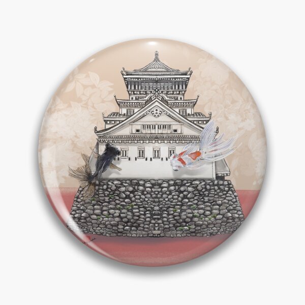 Item preview, Japanese Castle with Goldfishes designed and sold by Audrey Takeshta.