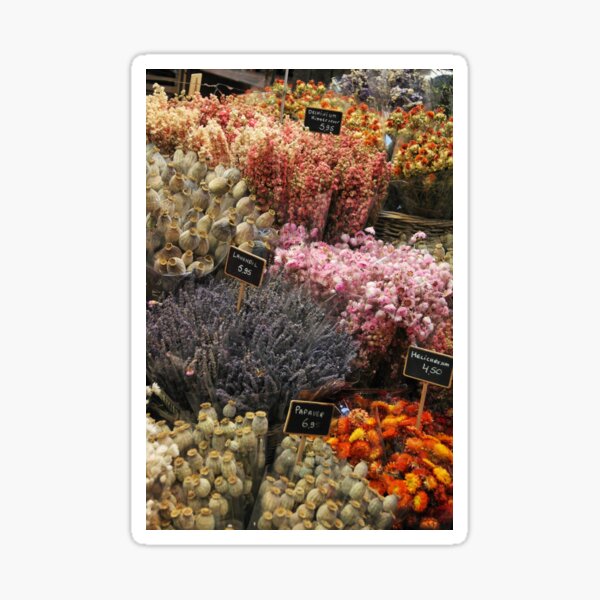 Flower Market Sticker
