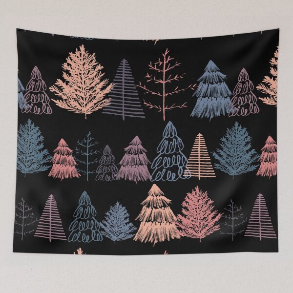 Item preview, Colorful Trees Pattern designed and sold by sarahrinouye.