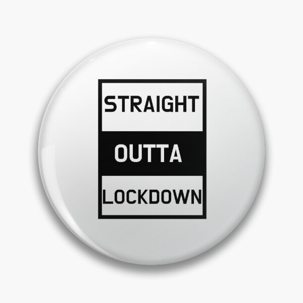 Item preview, White Straight Outta Lockdown designed and sold by DamaliePierre.
