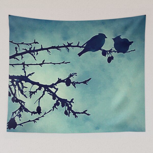 Item preview, Love Birds in the Autumn  designed and sold by sandpiperstudio.