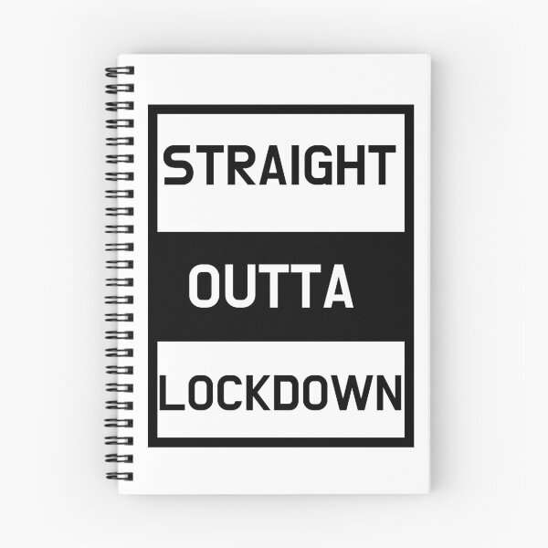 Item preview, White Straight Outta Lockdown designed and sold by DamaliePierre.